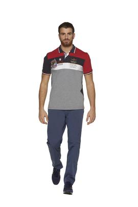 POLO M.C 191PO1351J1 RED / NAVY / GREY