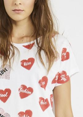 CAMISETA CUORE BLANCA
