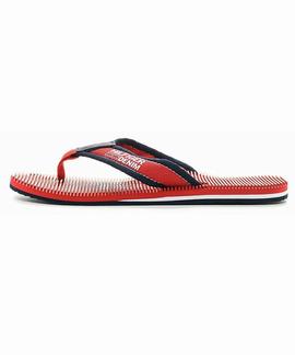 CHANCLAS TOMMY BEACH 2D TANGO RED / INK