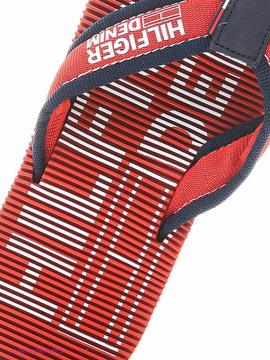 CHANCLAS TOMMY BEACH 2D TANGO RED / INK