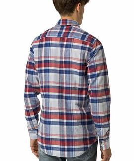 SHANE CHK NFI COTTON LINEN NAUTICAL BLUE