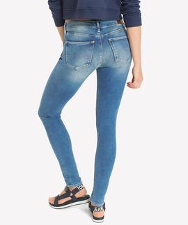 PANTALÓN VAQUERO NORA MID RISE SKINNY FIT FLBLST