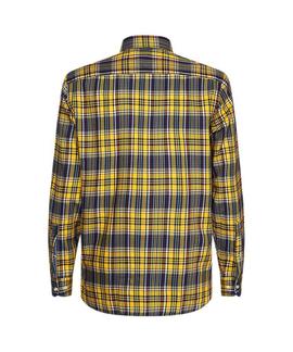 MIDSCALE TARTAN SHIRT REGULAR FIT SPECTRA YELLOW