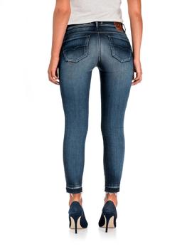 SECRET GLAMOUR CAPRI SKINNY FIT HIGH RISE PREMIUN WASH AZUL
