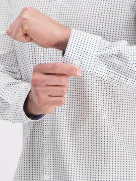 LS COLLINS SHIRT REGULAR FIT WHITE STARS