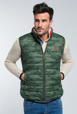 CHALECO ACOLCHADO H CAMUFLAJE VERDE
