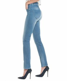 PANTALÓN VAQUERO SECRET SLIM HIGH RISE CLEAN WASH DENIM AZUL