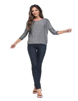 PANTALÓN VAQUERO SECRET SLIM HIGH RISE PUSH IN INDIGO DENIM