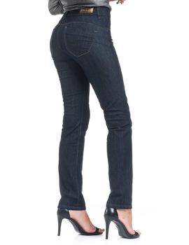 PANTALÓN VAQUERO SECRET SLIM HIGH RISE PUSH IN INDIGO DENIM