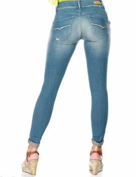 PANTALÓN VAQUERO SECRET SKINNY FIT CON CREMALLERA LATERAL