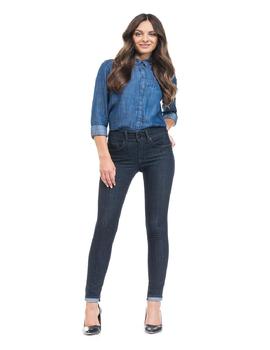 PANTALÓN VAQUERO SECRET SKINNY FIT HIGH RISE INDIGO WASH