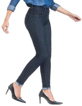 PANTALÓN VAQUERO SECRET SKINNY FIT HIGH RISE INDIGO WASH