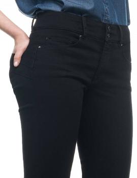 PANTALÓN VAQUERO SECRET SLIM HIGH RISE PUSH IN TRUE BLACK