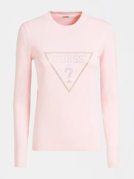 NAOMI SWEATER PINK PALM TREE ROUGE