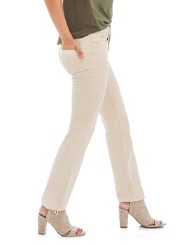 PANTALÓN VAQUERO SECRET SLIM HIGH RISE PUSH IN BEIGE
