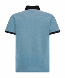 STRUCTURED SLIM POLO BLUE INK