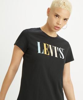 CAMISETA LEVI’S® THE PERFECT TEE 90S SERIF MULTICOLOR CAVIAR