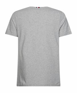 BLOCK STRIPE HILFIGER TEE MEDIUM GREY HEATHER