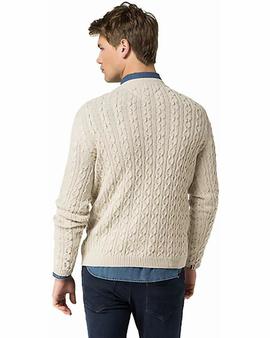 THDM BASIC CN SWEATER OATMEAL