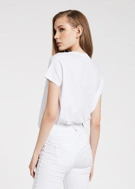 CAMISETA CORAZON OVERSIZE FIT BLANCA