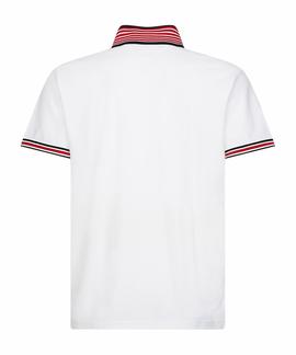CONTRAST TIPPED COLLAR REGULAR POLO WHITE