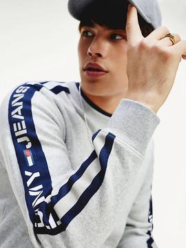 TJM BRANDED TAPE CREW LIGHT GREY HEATHER