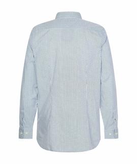 SLIM SQUARE PRINT SHIRT DESERT SKY / MULTI