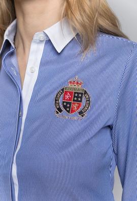 CAMISA M RAYAS AZUL