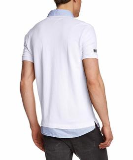 SHANE POLO S/S RF OPTICAL WHITE
