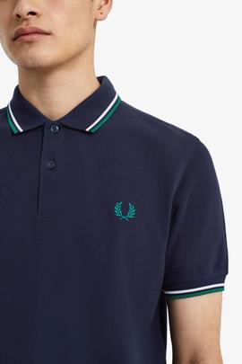 POLO TWIN TIPPED M3600 J79 CARBON BLUE / WHITE / RAF GREEN