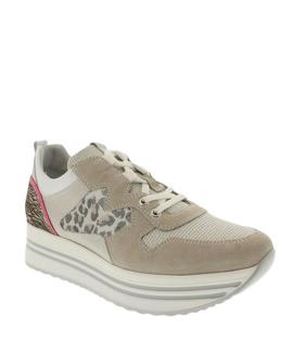SNEAKER E010564D 112 GRIS / LEOPARDO