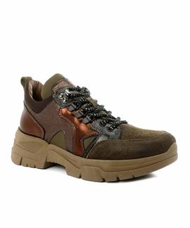 SNEAKER A909063D 510 VERDE KHAKI / COBRE