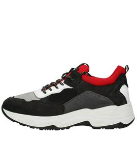SNEAKER A901271U 100 NEGRO / GRIS / BLANCO / ROJO