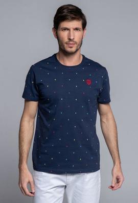 CAMISETA H FANTASIA LETRAS AZUL MARINO