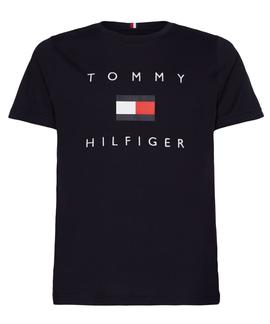 TOMMY FLAG HILFIGER TEE DESERT SKY