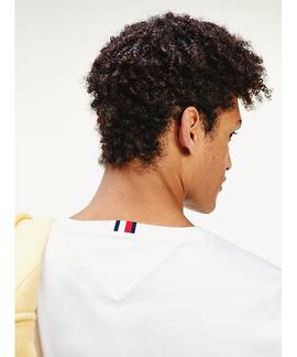 TOMMY FLAG HILFIGER TEE WHITE