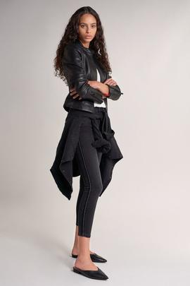 PANTALÓN VAQUERO SECRET CROPPED SKINNY CON RIBETE LATERAL