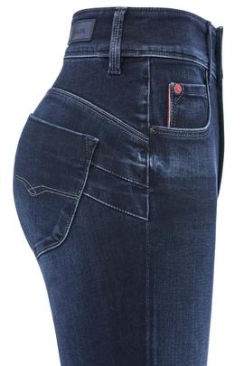 PANTALÓN VAQUERO SECRET SLIM HIGH RISE PUSH IN EN DENIM AZUL