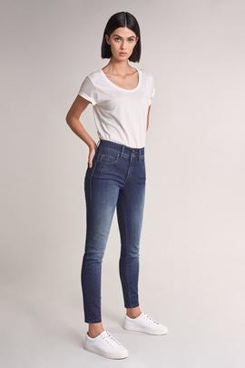 PANTALÓN VAQUERO SECRET SKINNY FIT HIGH RISE DENIM AZUL