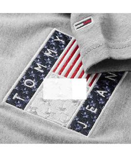 TJW STAR AMERICANA FLAG TEE LIGHT GREY HEATER