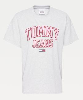 TJW COLLEGIATE LOGO TEE SILVER GREY HEATHER