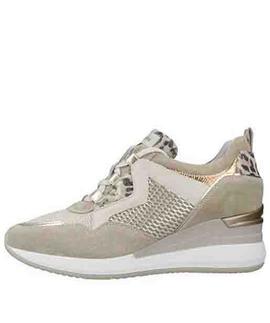 SNEAKER E010462 702 PLATINO / LEOPARDO