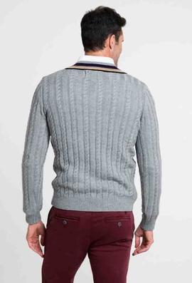 JERSEY H ACANALADO GRIS