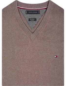 JERSEY CUELLO PICO PIMA COTTON CASHMERE CAMEL