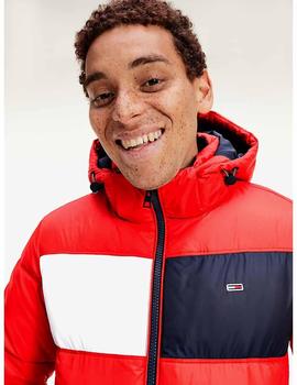 TJM COLORBLOCK PADDED JACKET DEEP CRIMSON