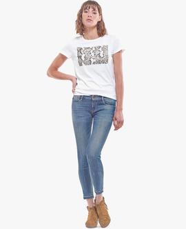 PANTALÓN VAQUERO JF PULP CAPRI SLIM FIT OLD SLING W1167