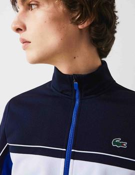 SUDADADERA LACOSTE SPORT DE PIQUE COLORBLOCK
