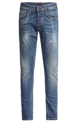 CLASH SKINNY FIT EN DENIM AZUL CON ROTOS