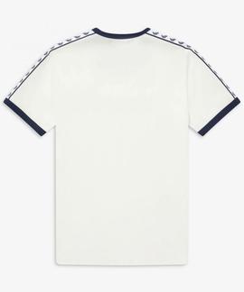 CAMISETA TAPED RINGER T-SHIRT BLANCA