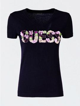 SS VN COLORED LOGO TEE JET BLACK